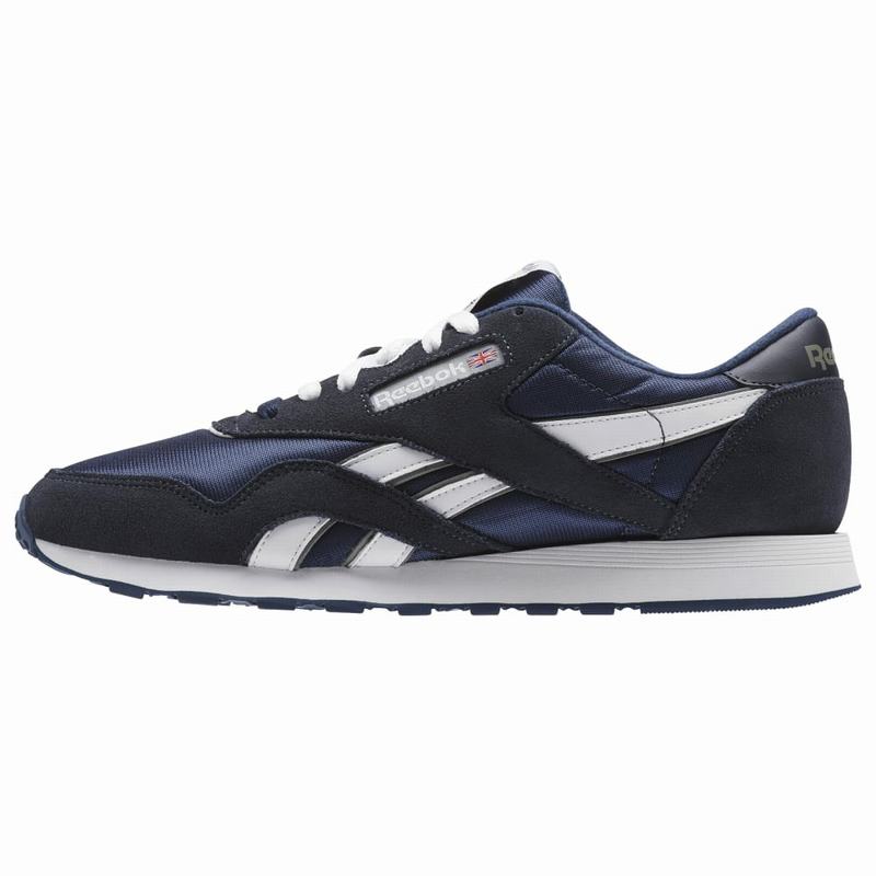 Reebok Classic Nylon Tenisky Panske - Námornícka Modrá/Platina NT6232ZF